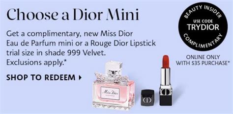 code promo dior sephora